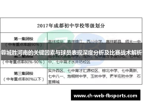 蓉城胜河南的关键因素与球员表现深度分析及比赛战术解析